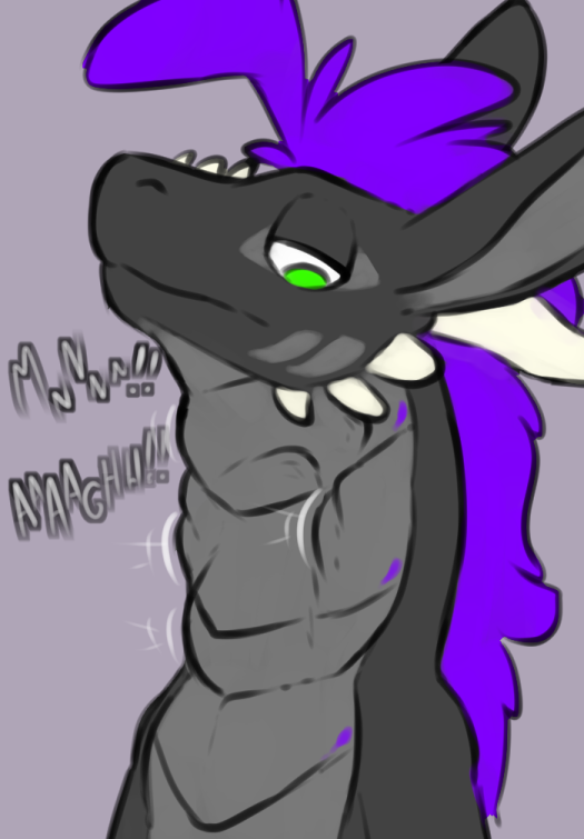 anthro dragon mythological_creature mythological_scalie mythology neck_bulge sarek_aran_desian sarek_aran_desian_(character) scalie vore