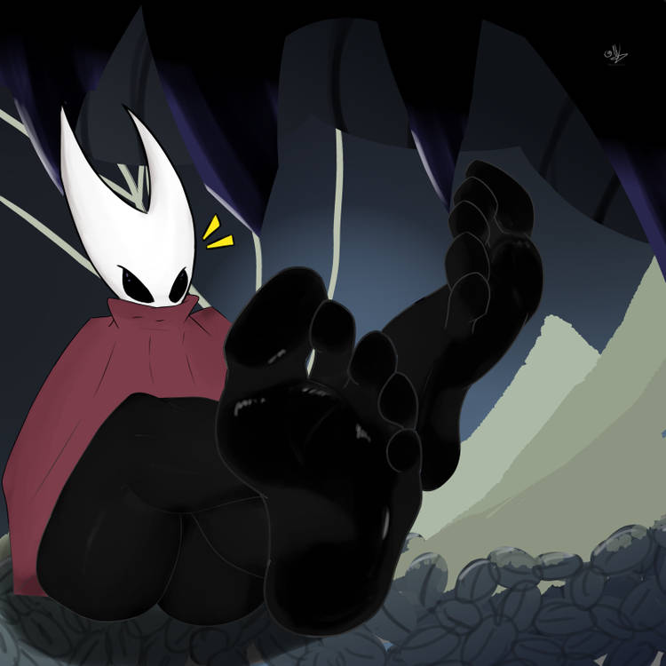 1girls annoyed feet feet_crossed feet_fetish feet_focus female foot_fetish hollow_knight hornet_(hollow_knight) legs mananif soles solo toes