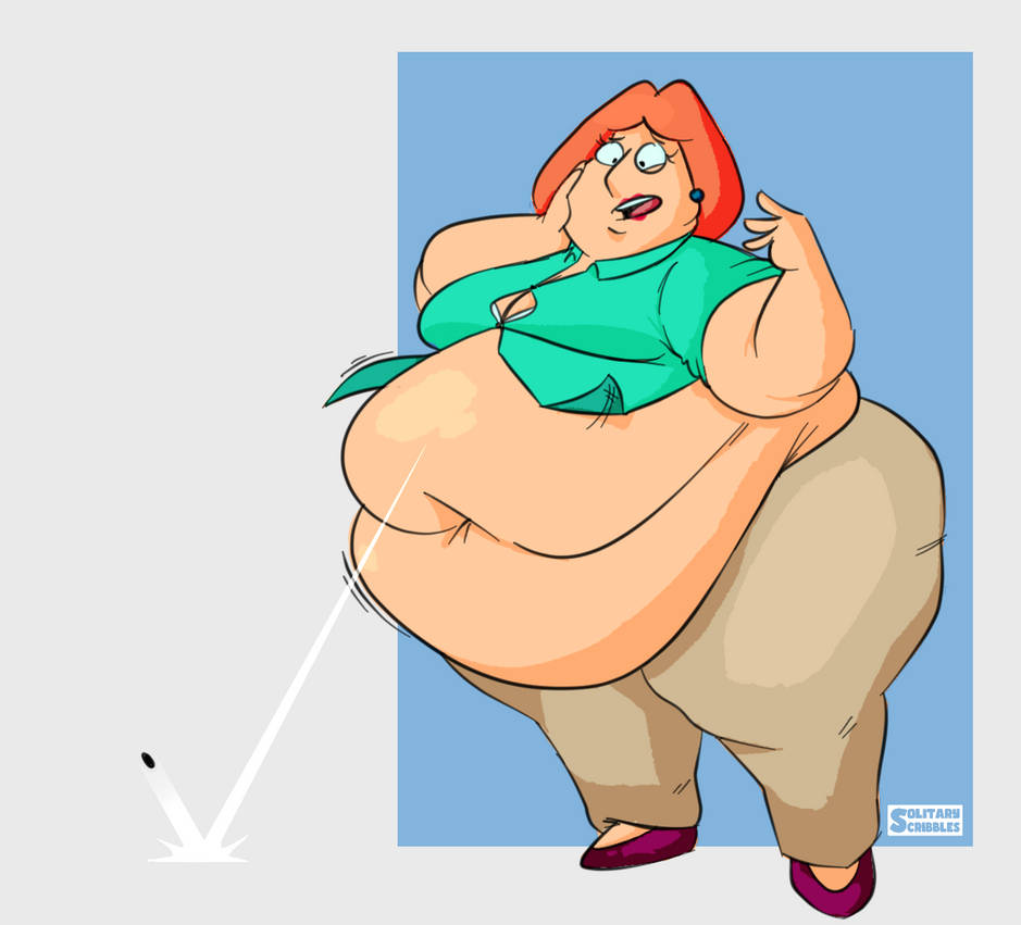 bbw belly belly_button belly_fat belly_folds big_belly big_breasts button_pop button_popping buttons cleavage commission double_chin family_guy fat fat_arms fat_ass fat_face fat_fetish fat_hands fat_woman giant_ass giant_belly lois_griffin milf morbidly_obese morbidly_obese_female obese obese_female overweight overweight_female solitaryscribbles