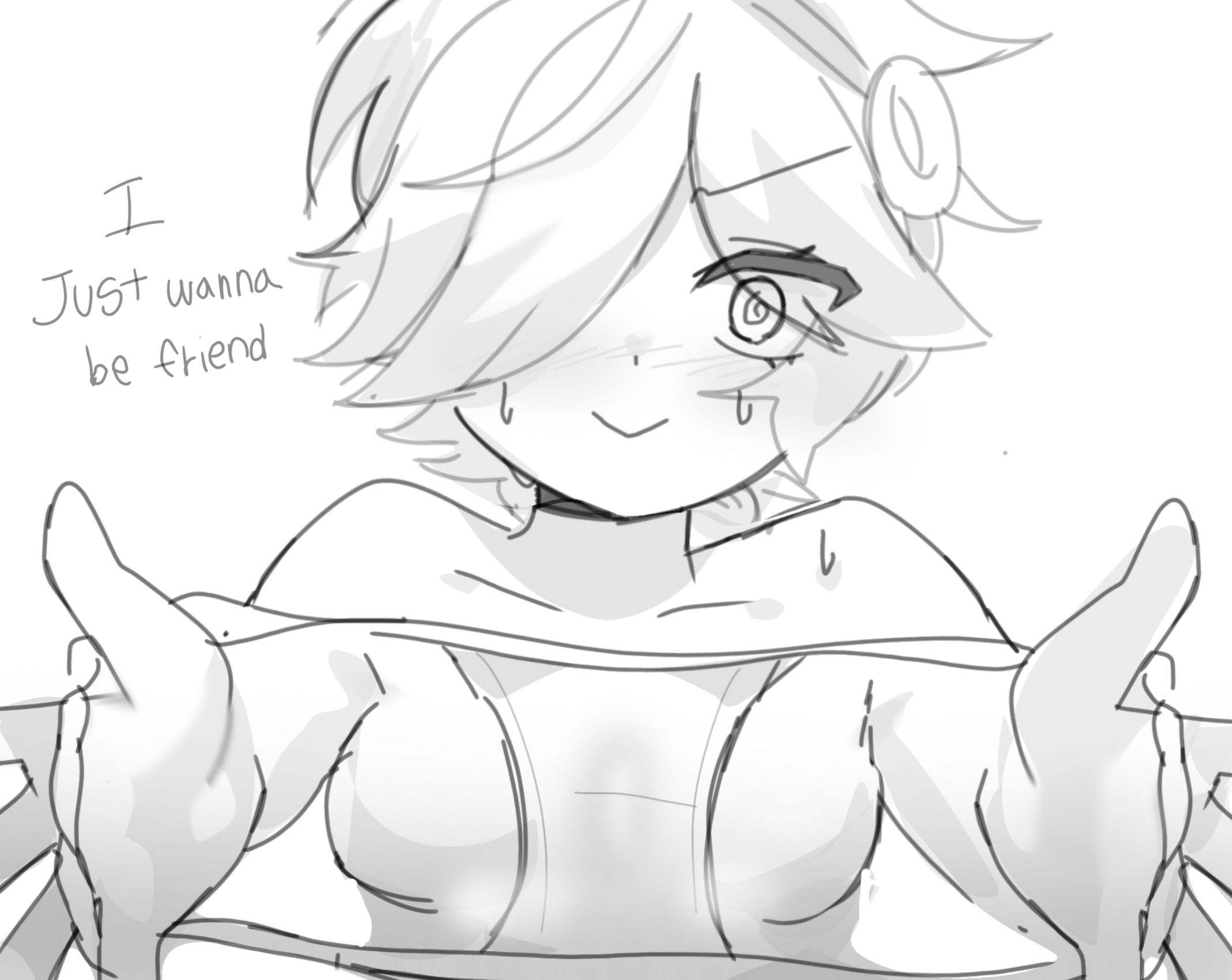 1girls, brawl stars, colette (brawl stars), female, no panties, nude, panties, solo, solo female, tagme (artist)
