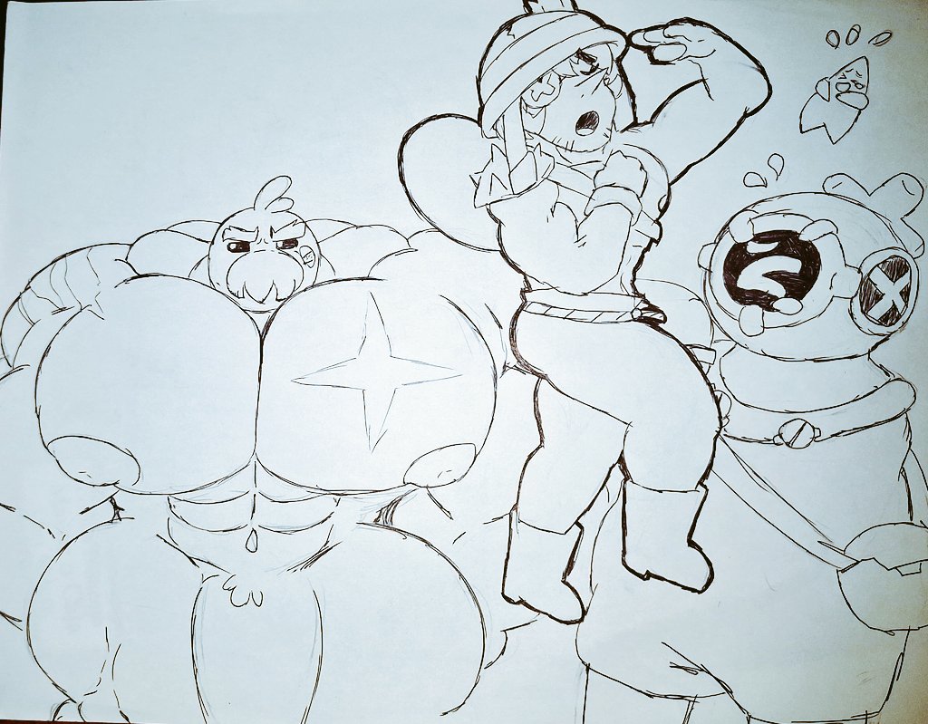 angelo_(brawl_stars) brawl_stars gay hank_(brawl_stars) otis_(brawl_stars) tagme yetdarked