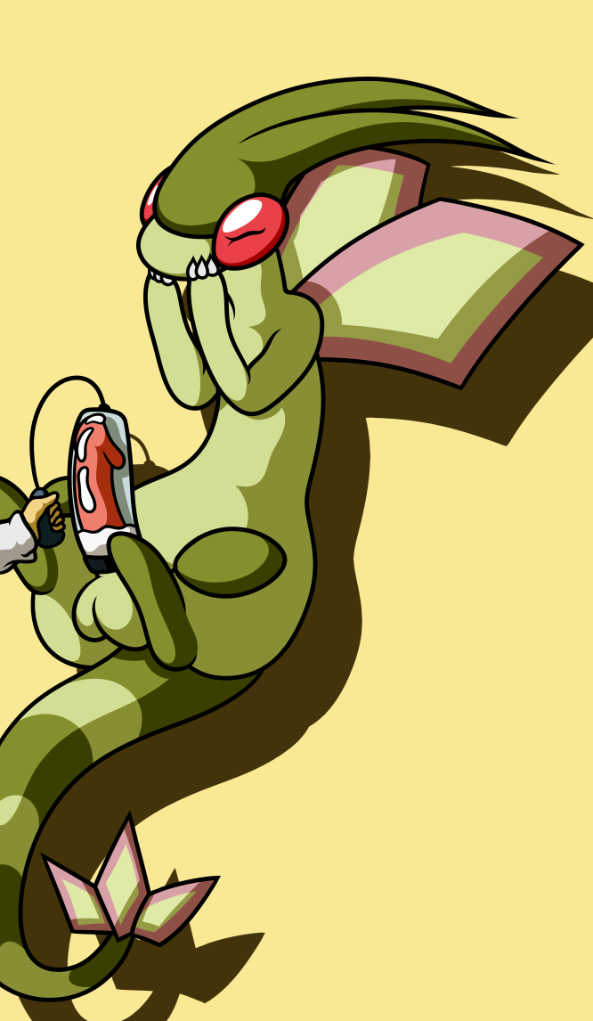 3_fingers arthropod balls claws dragon erection flygon flygon_(artist) insects knavesaga lizard male nintendo penis pink_penis pink_skin plain_background pokemon pokemon_(species) reptile scalie wings