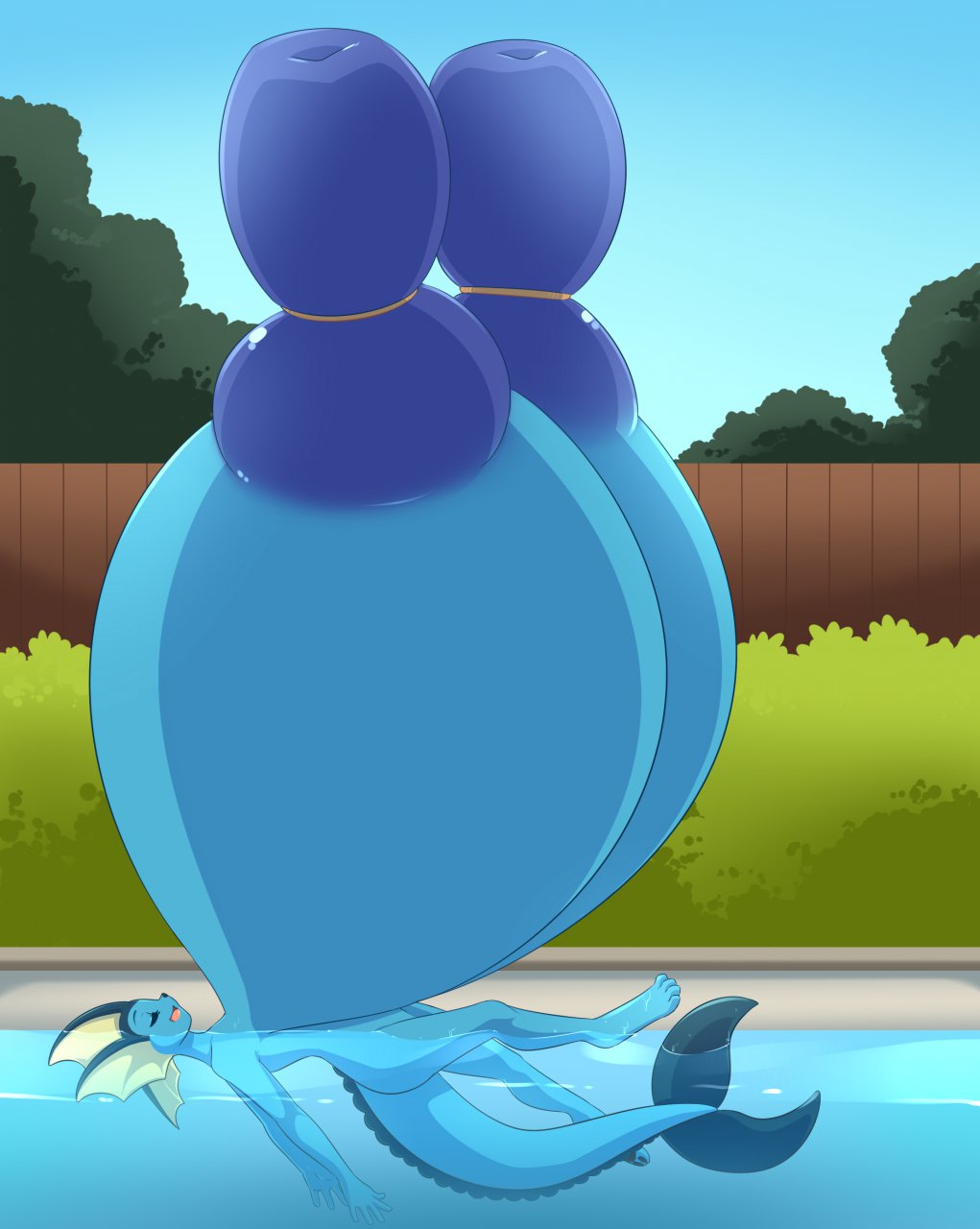 areola bad_furaffinity_id big_breasts big_nipples breasts eeveelution female game_freak huge_breasts huge_nipples hyper hyper_breasts large_areolae nintendo nipple_clamp nipples original_character pokémon_(species) pokemon pokemon_(species) pokemon_rgby puffy_areola puffy_nipples purple_nipples relaxing side_view sky spazzykoneko vaporeon vaporeon_(blitza)