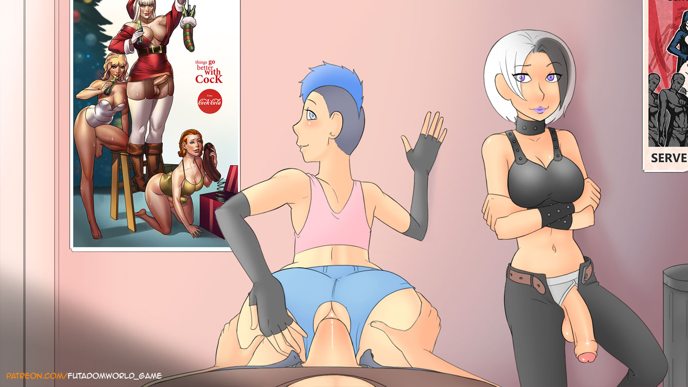 2d, anal, anal sex, breasts, crossdressing, english text, femboy, foreskin, futa with male, futadomworld, futanari, game cg, girly, intersex, male, nobody in particular, penis, prostitute, prostitution, public, public sex, public use, submissive, text, uncircumcised, uncut, yaoi