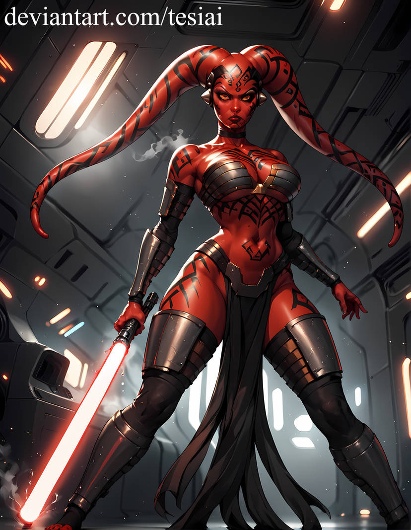 1girls ai_generated alien alien_girl ass big_ass big_breasts breasts darth_talon female_only solo solo_female star_wars tagme tesiai thick_thighs twi'lek