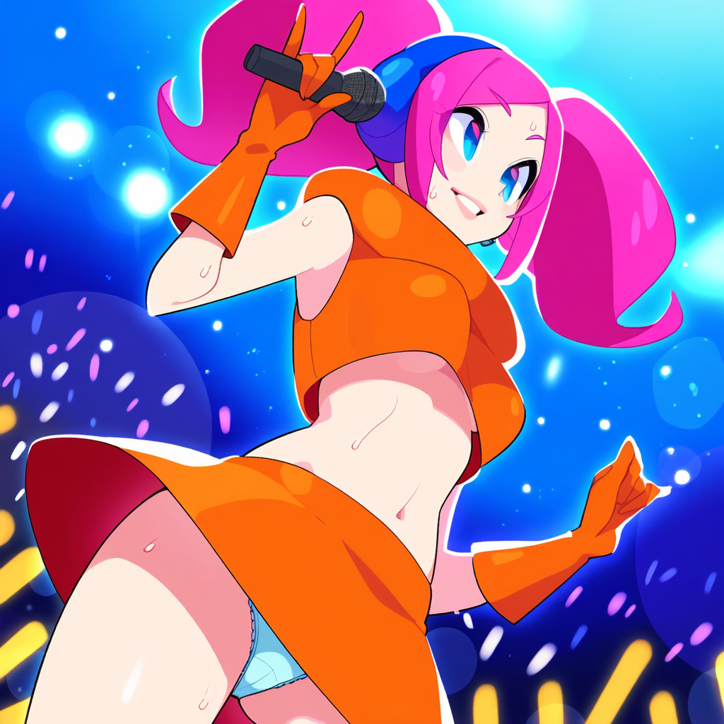 1girls ai_generated pink_hair sega space_channel_5 ulala