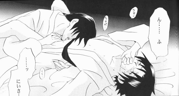 arched_back brothers gay gay_sex half-dressed half_naked handjob hot_sex incest itasasu kissing_shaft licking moaning moaning_in_pleasure naruto penis_grab penis_in_hand pleasure pleasure_face rubbing_penis sasuita sasuke_uchiha semi_nude sibling_incest uchiha_itachi yaoi