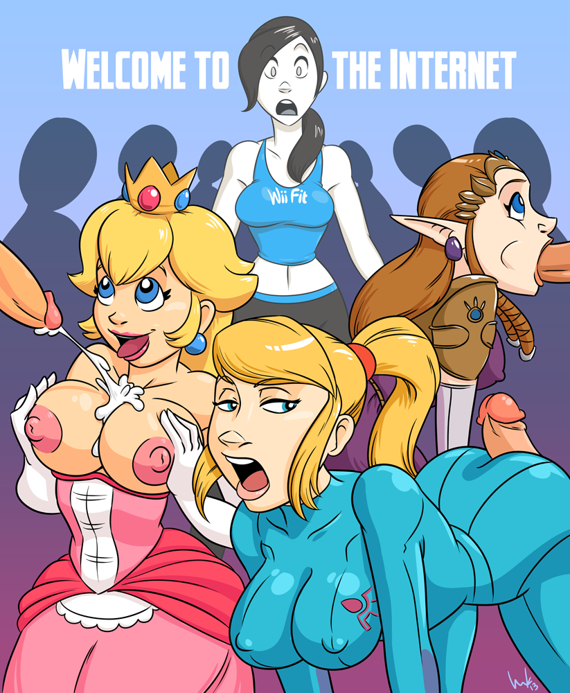 3boys 4girls black_hair blonde_hair blue_eyes bodysuit breast_grab breasts brown_hair buttjob casual circlet clothing crossover crown cum cum_on_breasts dress earrings ejaculation elbow_gloves english_text erect_nipples fellatio female gloves human inkasylum large_breasts long_hair male mario_(series) metroid multiple_boys multiple_girls nintendo nipples open_mouth oral pale pale_skin penis pointy_ears ponytail princess_peach princess_zelda samus_aran smile sportswear straight super_smash_bros. super_smash_bros._for_nintendo_3ds_and_wii_u surprised tank_top text the_legend_of_zelda tied_hair tight_clothes tongue twilight_princess wii_fit wii_fit_trainer zelda_(twilight_princess) zero_suit zero_suit_samus