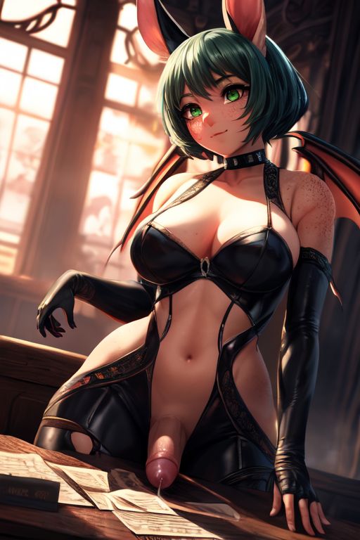 1futa ai_generated areola areolae bat_wings big_areola big_areolae big_breasts big_nipples big_penis black_hair blue_choker bunny_ears bunny_girl choker cum cum_in_body cum_in_face cum_in_floor cum_in_penis cum_on_ass cum_on_body dickgirl ejaculating ejaculation enormous_penis exaggerated_anatomy freckles futa_only futanari giant_penis gigantic_penis green_eyes green_hair hair_ornament large_penis latex_suit load_of_cum long_penis lot_of_cum monster_cock penis_covered_in_cum short_hair tagme taker_pov thick_ass thick_breasts veiny_penis very_long_penis