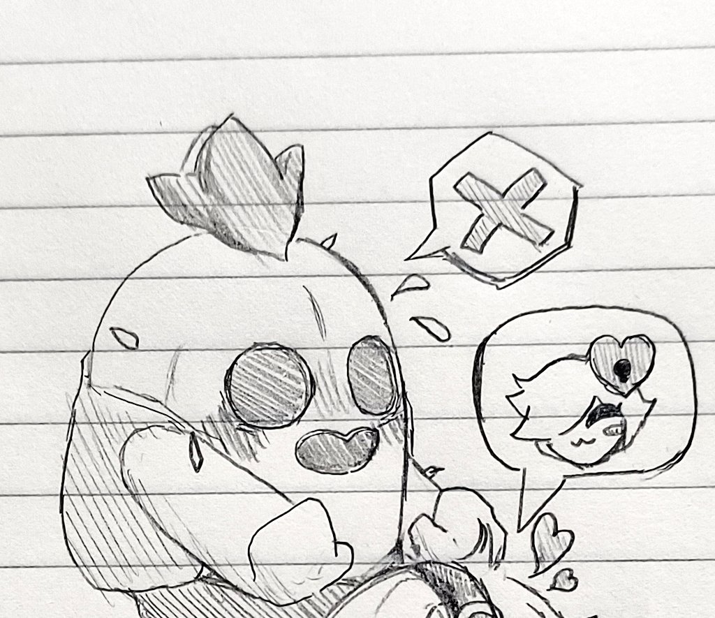 1boy 1girls brawl_stars colette_(brawl_stars) female heart male nervous scketch spike_(brawl_stars) sucking sucking_penis supercell