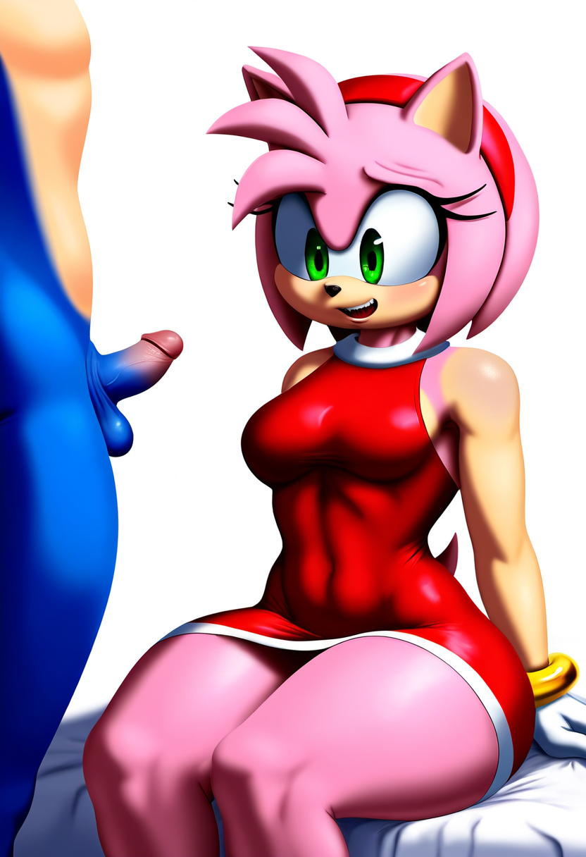 ai_generated amy_rose anthro anthro_on_anthro disappointed disembodied_penis fur furries furry novelai open_mouth open_mouth_smile sega sitting_on_bed small_penis small_penis_humiliation sonic_(series) sonic_the_hedgehog sonic_the_hedgehog_(series) sph that_guy9001