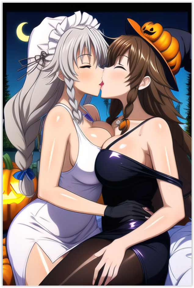 2females 2women ai_generated daughter-in-law grayfia_lucifuge high_school_dxd in-lawcest lesbian_couple lesbian_kiss lesbian_sex mother-in-law mother-in-law_and_daughter-in-law venelana_gremory yuri