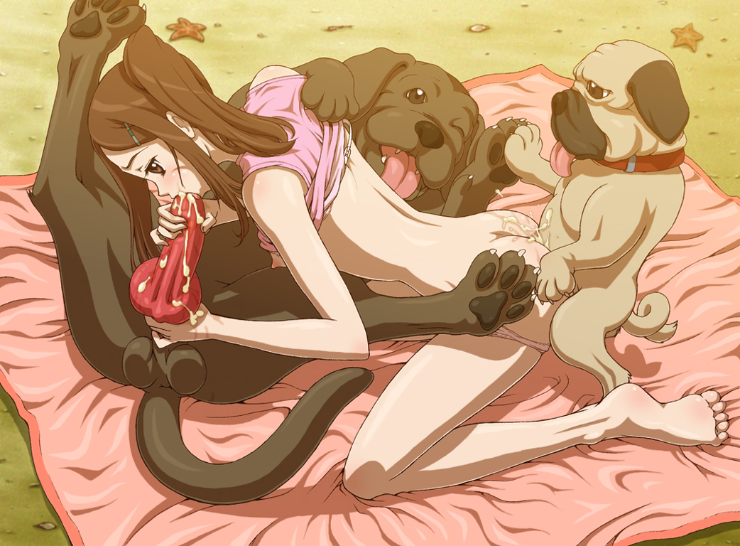 canine, cum, cum in mouth, cum in pussy, female, group sex, male, penis, pussy, toyomaru, vaginal penetration, zoophilia