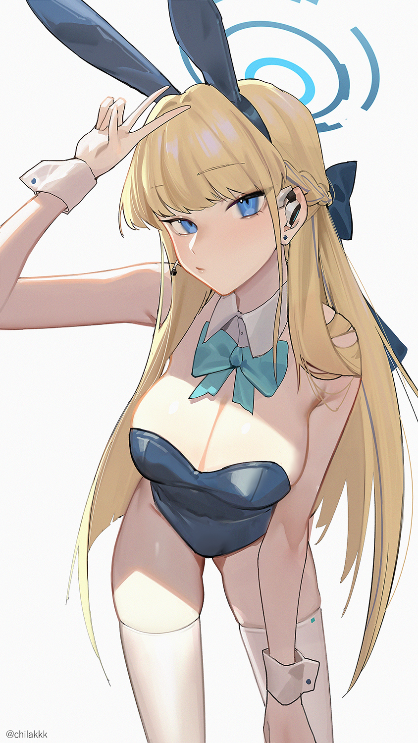 1girls arm_above_head arm_up armpits bare_armpits bare_arms bare_chest bare_hands bare_hips bare_shoulders bare_skin bare_thighs belly belly_button blonde_eyebrows blonde_female blonde_hair blonde_hair blonde_hair_female blue_archive blue_bunny_ears blue_bunnysuit blue_eyes blue_eyes_female blue_hair_ribbon blue_hair_tie blue_hairband blue_halo blue_leotard blue_ribbon blue_topwear blunt_bangs braid braided_hair breasts bunny_ears bunnysuit busty busty_female busty_girl busty_teen chilakkk cleavage collarbone crown_braid dot_nose ear_piercing elbows exposed exposed_armpits exposed_arms exposed_belly exposed_midriff exposed_shoulders exposed_thighs eyebrows_visible_through_hair fair_skin female female_focus female_only fingers groin hair_ribbon hair_tie hairband halo hand_above_head hand_sign hand_up hanging_breasts head_tilt high_resolution high_school_student highres large_breasts lean_body lean_figure leaning_forward legs legwear leotard light-skined_female light-skinned light-skinned_female light_skin light_skin_female light_skinned light_skinned_female long_hair looking_at_viewer narrow_waist navel overknees pale pale-skinned_female pale_skin pale_skinned_female peace_sign ribbon school_girl shoulders sign simple_background slender_body slender_waist slim_girl slim_waist smooth_skin solo standing stockings teen_girl teenage_girl teenager thick_thighs thigh_gap thigh_highs thighhighs thighs thin_waist tilted_head toki_(blue_archive) toki_(bunny)_(blue_archive) topwear upper_body v v-line v_sign white_background white_legwear white_stockings white_thigh_highs white_thighhighs