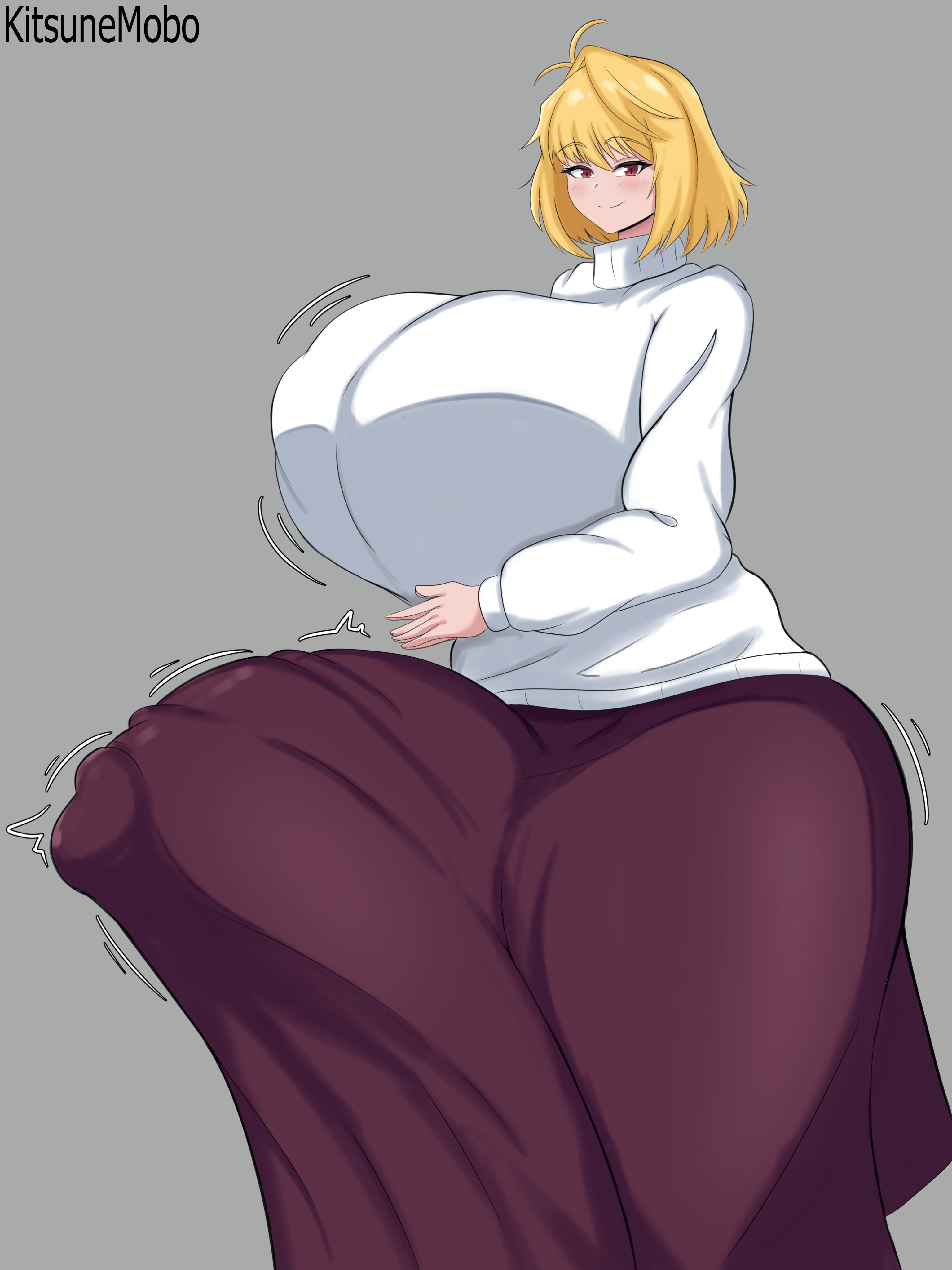 1futa, 2026, 2d, 2d (artwork), 2d artwork, arcueid brunestud, artist name, bedroom eyes, big breasts, big cock, big hips, big penis, big thighs, blonde hair, blush, blush lines, breasts, breasts bigger than head, bulge, bulge through clothing, bulge under clothes, child bearing hips, clothed, clothing, cock, cum, cum drip, cum dripping, cum dripping from penis, curvaceous, curvy, curvy body, curvy figure, curvy hips, dick, dress, dripping, dripping cum, erect penis, erection, fully clothed, futa only, futanari, genital fluids, genitals, gigantic breasts, gigantic cock, gigantic penis, gigantic thighs, hi res, highres, hourglass figure, huge breasts, huge cock, huge hips, huge thighs, hyper, hyper breasts, hyper penis, intersex, intersex only, kitsunemobo, large breasts, large cock, large hips, large penis, large thighs, larger futa, massive breasts, massive cock, massive penis, melty blood, melty blood arcueid figure (meme), meme, mini giantess, nipple bulge, nipples, penis, penis bigger than head, red eyes, short hair, skirt, solo, solo futa, tall, taller futa, taller girl, thick, thick hips, thick legs, thick penis, thick thighs, thighs, thighs bigger than head, throbbing, throbbing penis, tsukihime, turtleneck, type-moon, voluptuous, voluptuous futa, watermark, wide hips