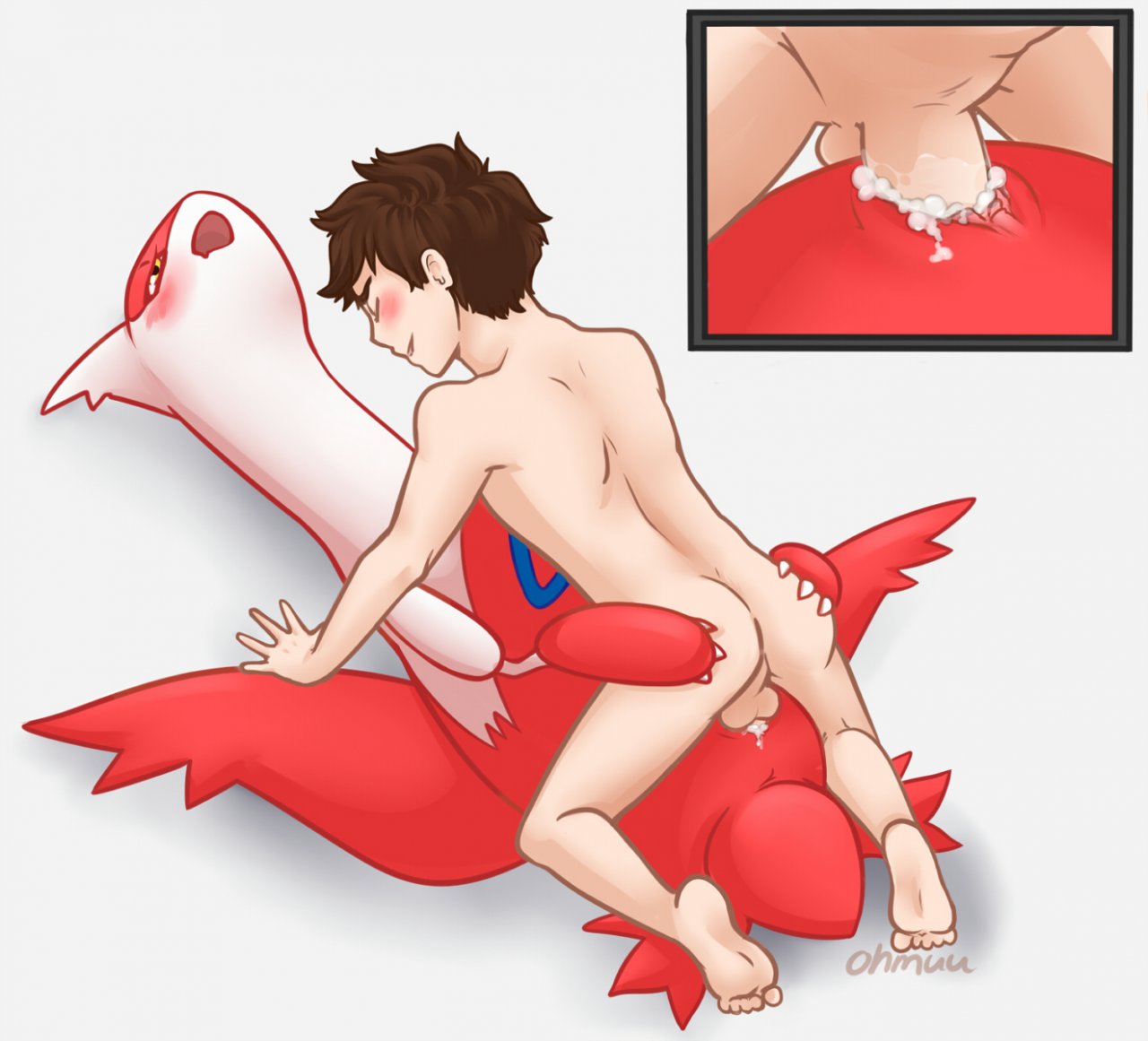 anus ass ass_grab blush close-up closed_eyes cum cum_in_pussy cum_inside female furry human interspecies latias lying male missionary_position nintendo ohmuu on_back penetration plain_background pokemon pokemon_(species) pokephilia pussy pussy_juice size_difference straight vaginal_penetration video_games white_background