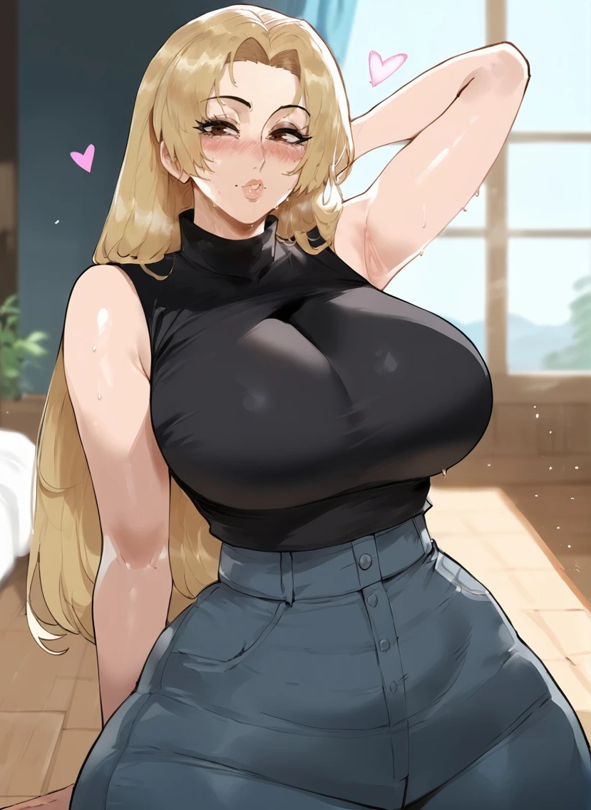 ai_generated big_ass big_breasts blonde_hair erodreams jujutsu_kaisen yuki_tsukumo