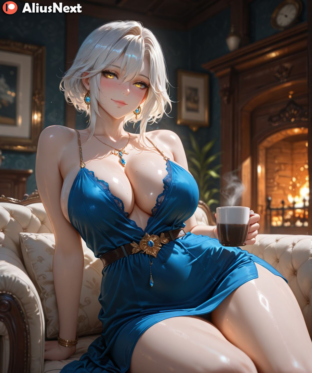 1girls, ai generated, aliusnext, ass, big ass, big breasts, breasts, eternity, female, female only, hi res, high quality, high resolution, highres, huge ass, huge breasts, light skin, light-skinned female, lingerie, massive ass, massive breasts, mature, mature female, patreon, reverse:1999, sweat, sweatdrop, sweating, sweaty, sweaty body, sweaty breasts, thick, thick ass, thick hips, thick legs, thick lips, thick thighs, voluptuous, voluptuous body, voluptuous female, white hair, yellow eyes