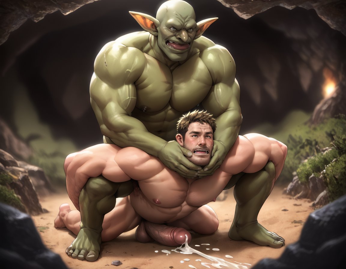 2boys abs ai_generated anal anal_sex balls bara big_balls big_muscles big_nipples big_pecs big_penis booster_rex cum cum_drip cum_in_ass cum_on_body cum_on_penis cum_while_penetrated cumshot daddy dilf ejaculation erection gay goblin goblin_slayer green_body holding_partner huge_balls huge_cock huge_muscles human human_on_humanoid humanoid humanoid_dominating_human humanoid_penetrating_human humansub hunk interspecies larger_humanoid larger_male leaking_cum male male/male male_only male_penetrated male_penetrating_male muscular muscular_human muscular_humanoid muscular_male navel nipples nude orgasm pecs penetration penis penis_in_ass pointy_ears reverse_stand_and_carry_position sex simultaneous_orgasms size_difference smaller_human smaller_male smaller_penetrated submissive submissive_human submissive_male yaoi