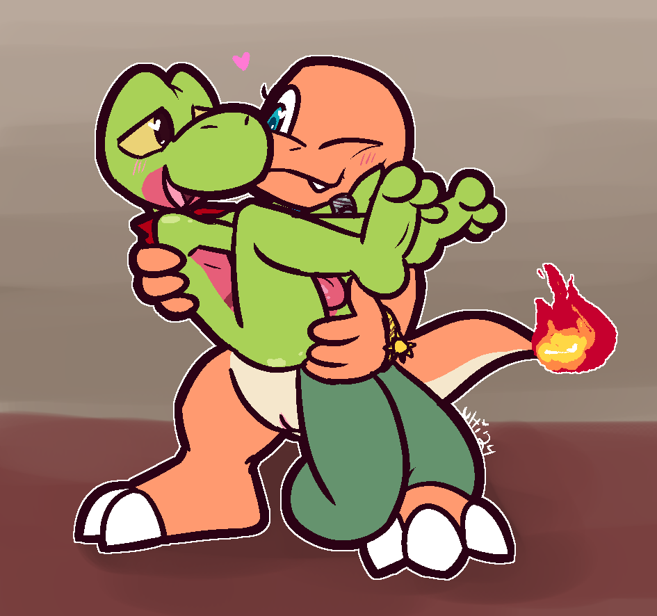 2024 2_tails 3_toes anthro anthro_on_anthro ass bald black_eyes bridal_carry butt_grab carrying_another charmander claws cute_fangs duo feet female fire flaming_tail flat_chested generation_1_pokemon generation_3_pokemon green_body green_scales half-closed_eyes hand_on_butt heart_eyes heart_symbol interspecies male male/female multi_tail narrowed_eyes nintendo nude one_eye_closed open_mouth orange_body orange_scales pink_balls pink_body pink_scales pokemon pokemon_(species) scales smile tail toe_claws toes treecko ultilix white_claws yellow_sclera