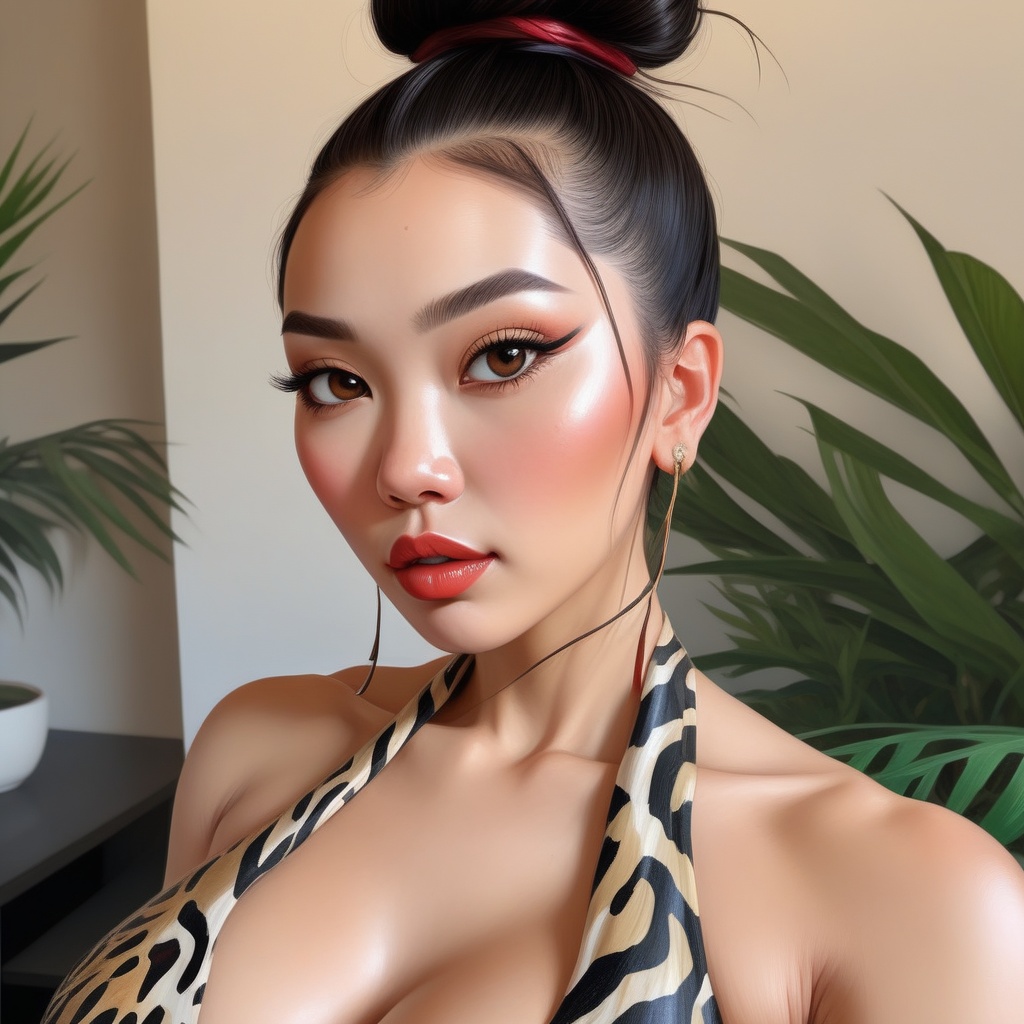 ai ai_generated asian asian_bimbo asian_female big_breasts bimbo black_hair huge_breasts paag