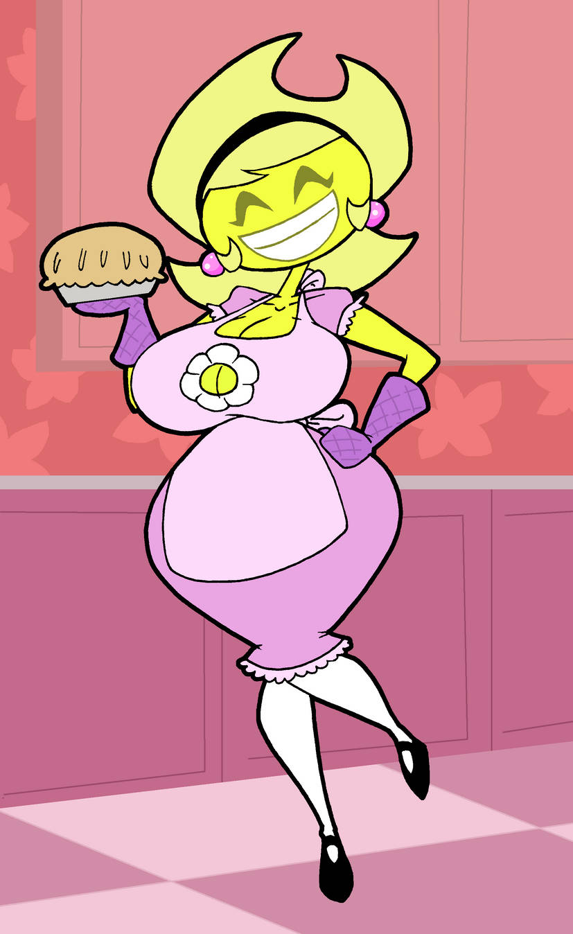 aged_up cleavage da-fuze huge_breasts mandy_(billy_and_mandy) milf plump smile stepfordization the_grim_adventures_of_billy_and_mandy thick_thighs wide_hips