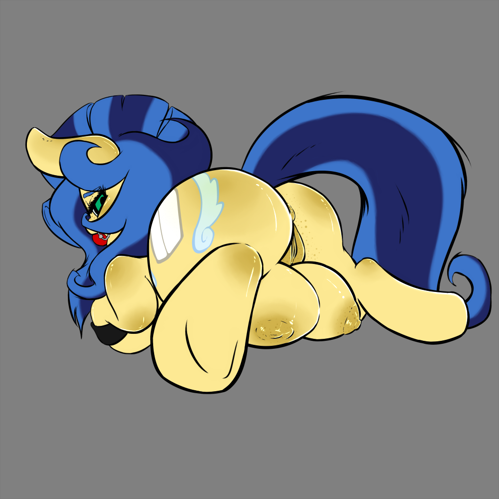 anus big_crotchboobs blue_hair carmelcube crotchboob crotchboobs cutie_mark equine female hair horse milky_way_(character) milky_way_(mlp) milky_way_(oc) my_little_pony pony pussy