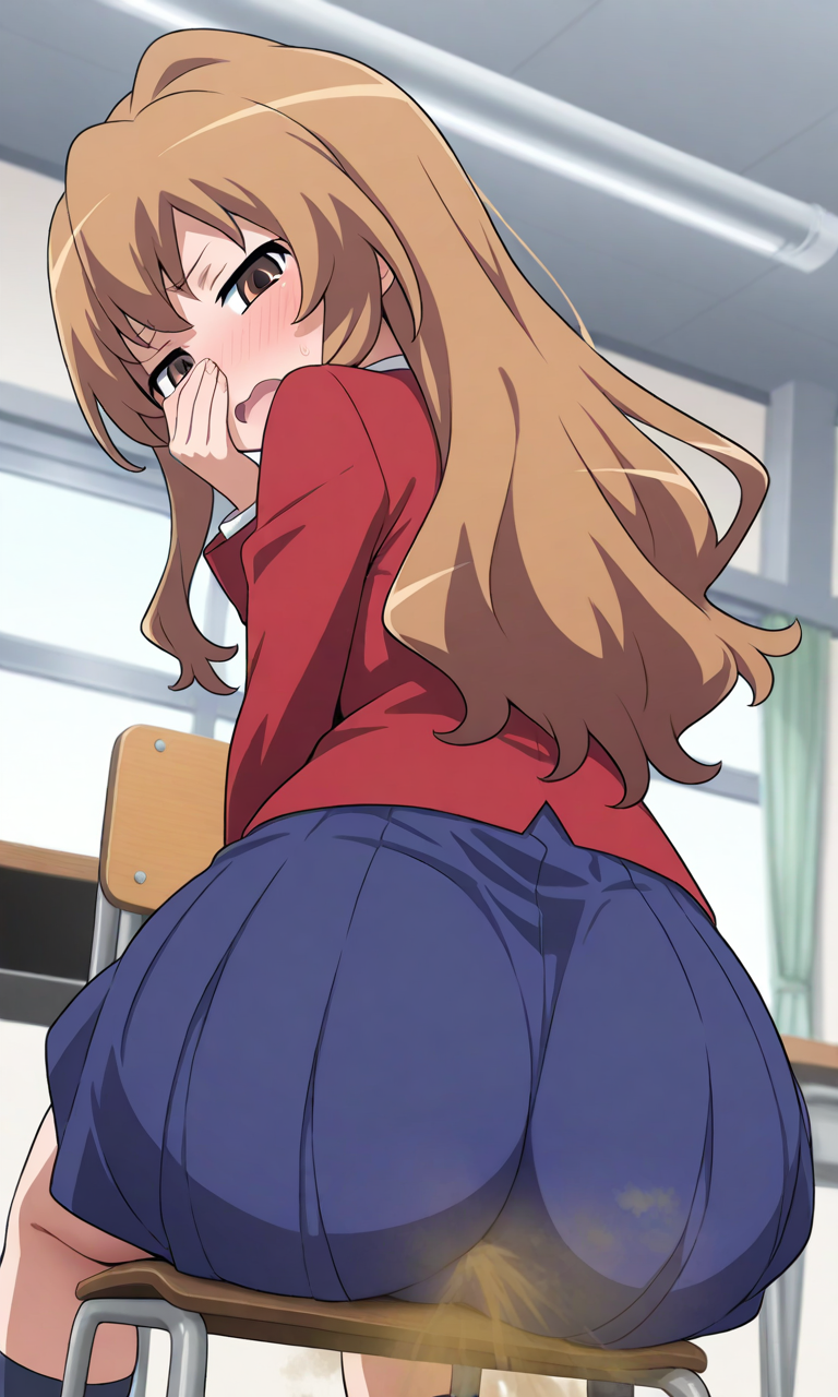ai_generated aisaka_taiga big_ass big_thighs fart fart_fetish farts gassy petite taiga_aisaka toradora!