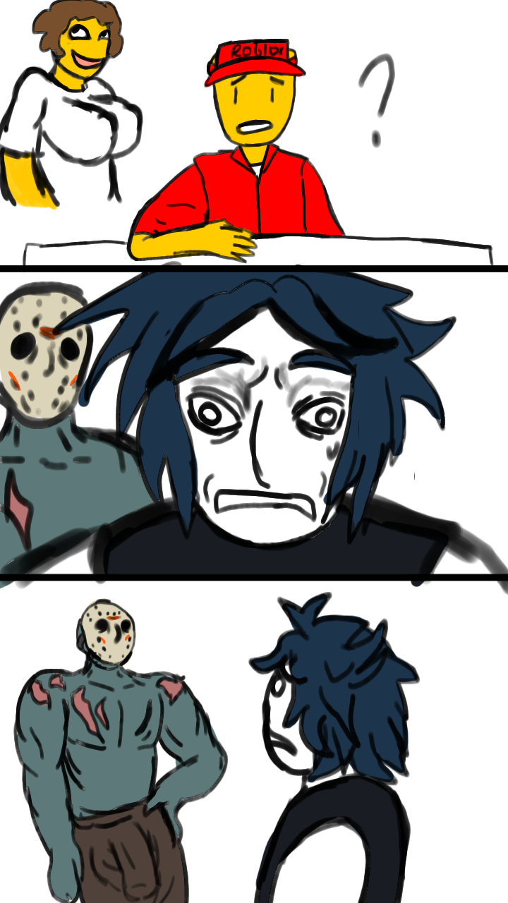 bulge bulge_through_clothing bulge_under_clothes come_and_kiss_my_hot_mouth darude_sandstorm elliot_(forsaken) forsaken_(roblox) friday_the_13th inminent_rape inminent_sex jason_(forsaken) jason_voorhees jxci meme meme_reference roblox self_upload shedletsky shitpost two_time_(forsaken)