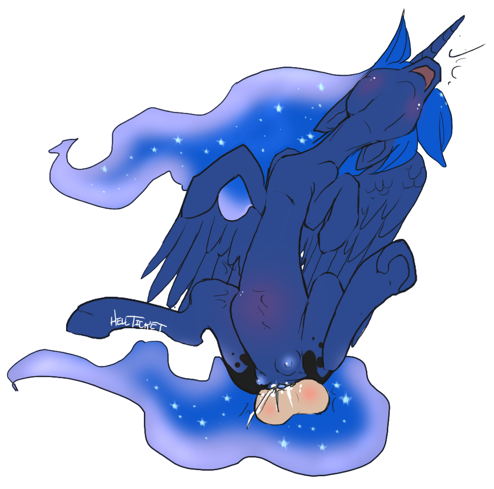 alicorn blush equine female friendship_is_magic hellticket hooves horn horse my_little_pony penetration pony princess_luna_(mlp) pussy wings