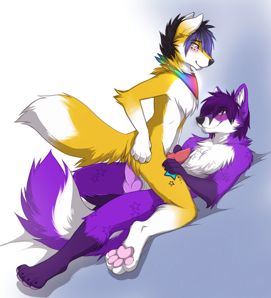 2boys anal anal_sex anthro canine fur furry furry_only gay keihound male penetration penis sex yaoi