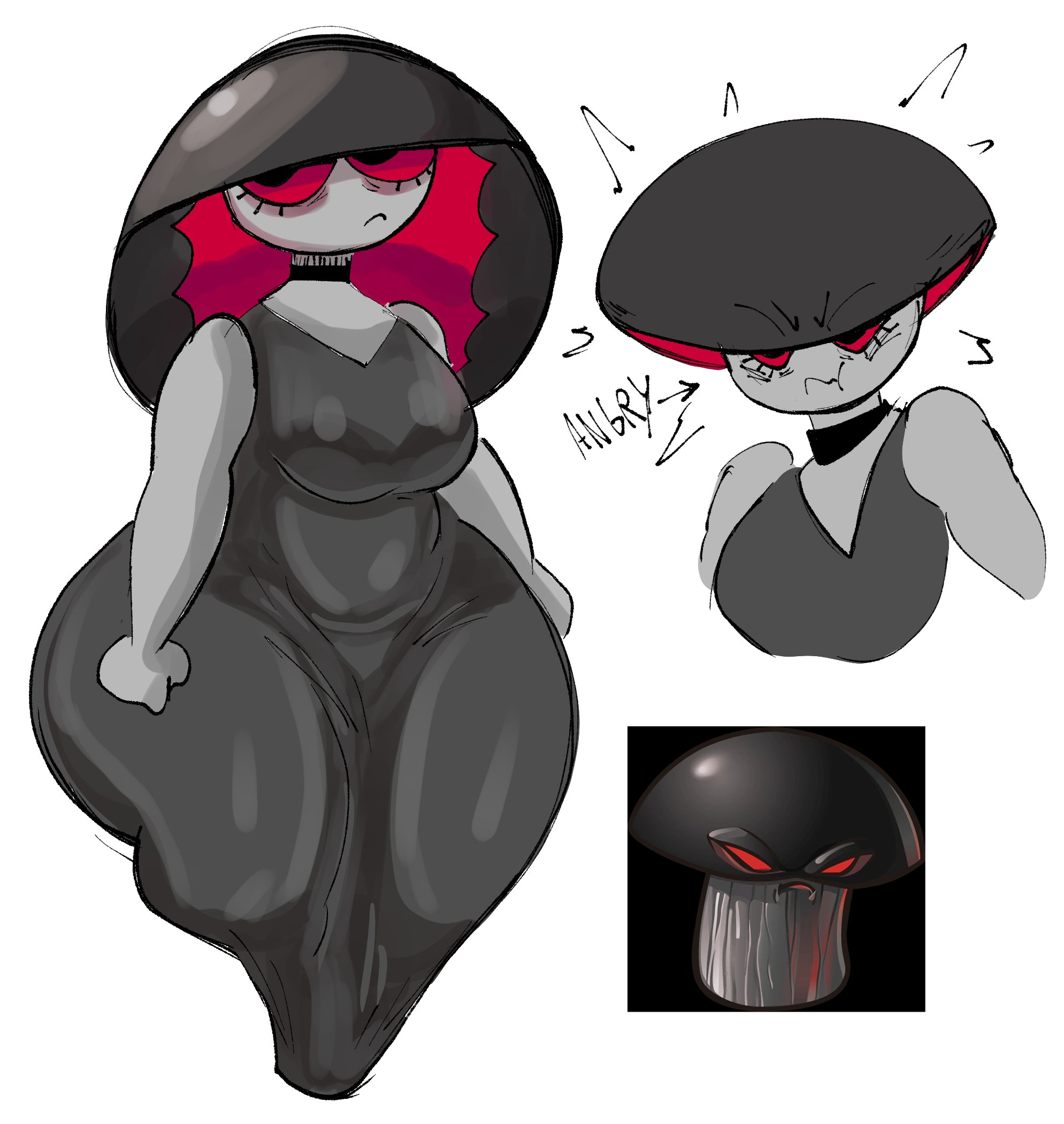 ass, big ass, big breasts, breasts, bubble ass, bubble butt, cleavage, doom-shroom (pvz), dork boi, female, furry, huge ass, huge breasts, lewd dorky, plants vs zombies, tagme, thick thighs, wide hips