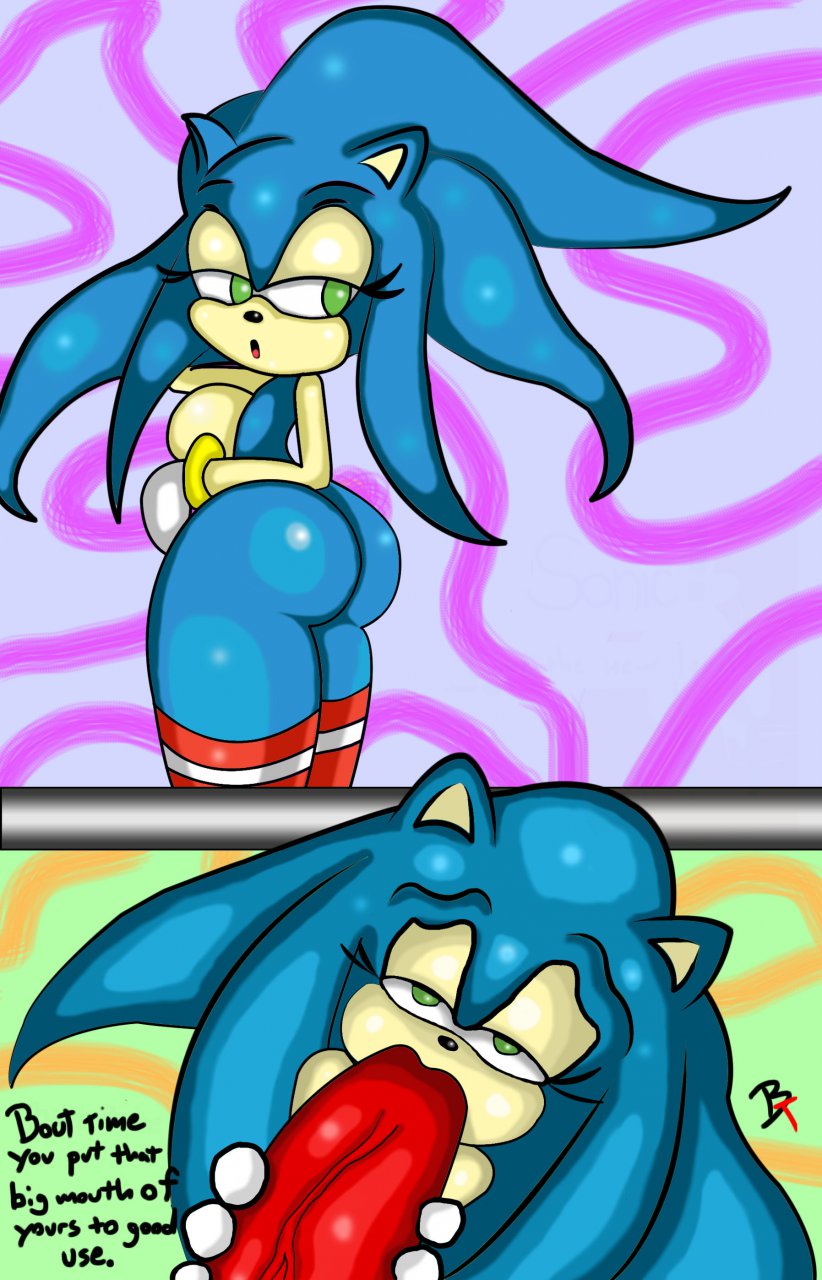 2013 anthro ass big_breasts big_butt blue_hair breasts ctrl-z echidna english_text erection fellatio female genderswap green_eyes hair hedgehog knuckles_the_echidna male nude oral oral_sex penis rule_63 sega sex sideboob sonic_(series) sonic_the_hedgehog sonic_transformed_1 sonique_the_hedgehog text vein veiny_penis