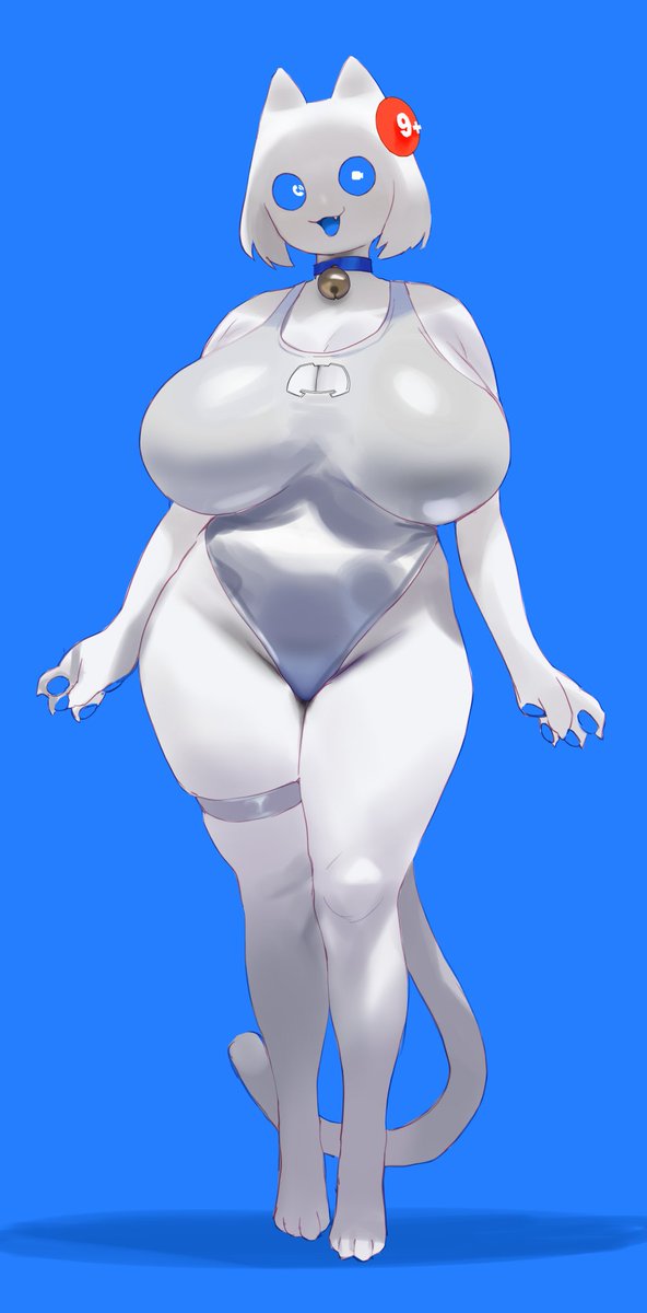 1girls anthro anthrofied areola areola_slip ass big big_areola big_ass big_breasts big_thighs blush boob_window breasts clyde_(discord) digital_art discord discord_(app) female female_only fur furry gigantic_ass gigantic_thighs huge_areola huge_ass huge_breasts huge_thighs looking_at_viewer smewed solo swimsuit tagme tail thick_hips thick_thighs thighhighs thighs white_body white_fur