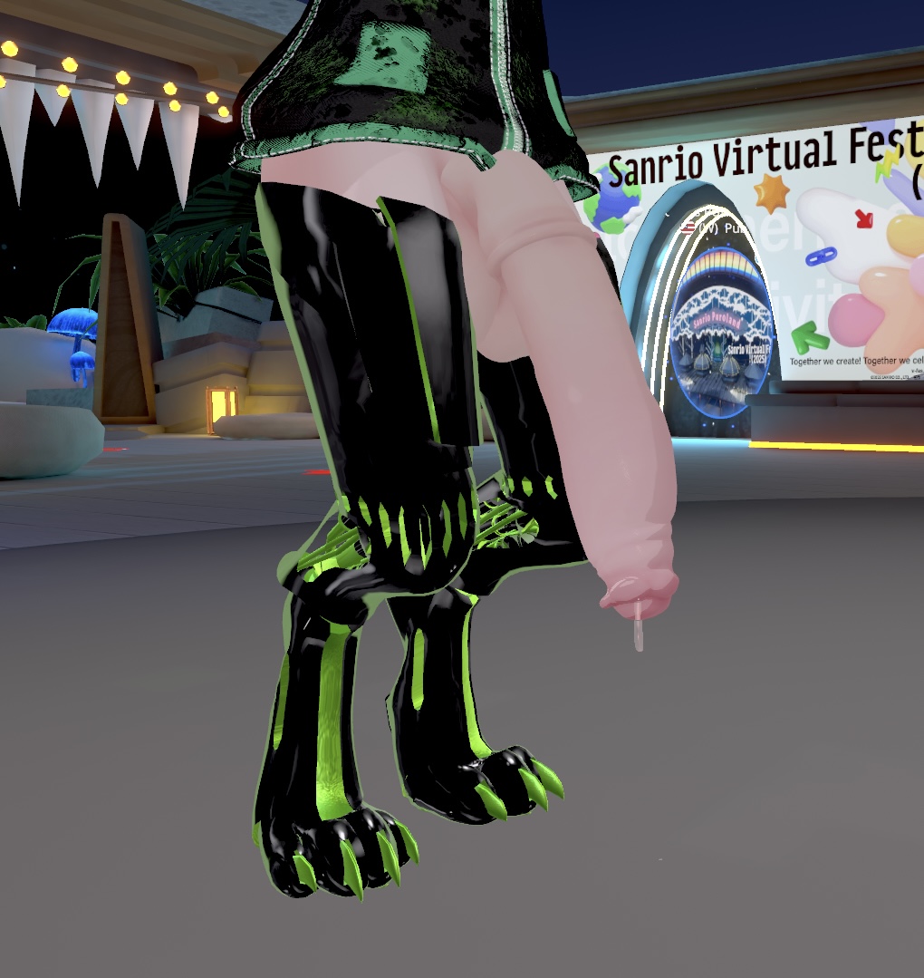 big_balls big_penis dripping_cum femboy femboy_only furry furry_only green_eyes hanging_balls hanging_penis hoodie horsecock huge_balls huge_cock hung hung_femboy leggings partially_clothed precum soft_penis vr vr_media vrchat vrchat_media vrchat_model