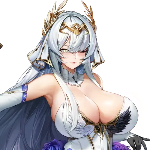 armpits bare_shoulders blind blind_princess blue_flower cleavage color dress elbow_gloves female female_focus female_only flower fringe fringe_hair game_cg hair_on_breasts hair_ornament hair_over_breasts hair_over_eyes last_origin laurel_crown long_hair looking_at_viewer mr._yun one_eye_closed one_eye_open shiny_eyes sleeveless sleeveless_dress tiara transparent_background veil white_collar white_dress white_hair white_veil yellow_eyes