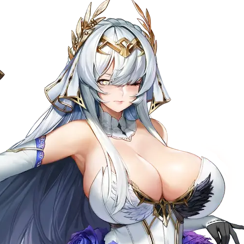 armpits bangs bare_shoulders blind blind_princess blue_flower blunt_bangs cleavage collar color dress elbow_gloves female female_focus female_only flower fringe fringe_hair game_cg hair_on_breasts hair_ornament hair_over_breasts hair_over_eyes last_origin laurel_crown long_hair looking_at_viewer mr._yun one_eye_closed one_eye_open shiny_eyes sleeveless sleeveless_dress tiara transparent_background upper_body veil white_collar white_dress white_hair white_veil yellow_eyes