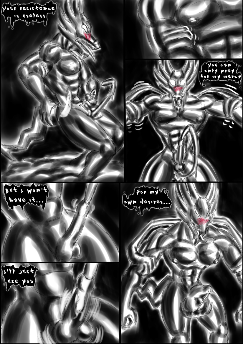 anthro comic demon dildo docking dragmon dragon furry gay male male_only muscles nipples pecs pectorals penis sex_toy shendu suit transformation