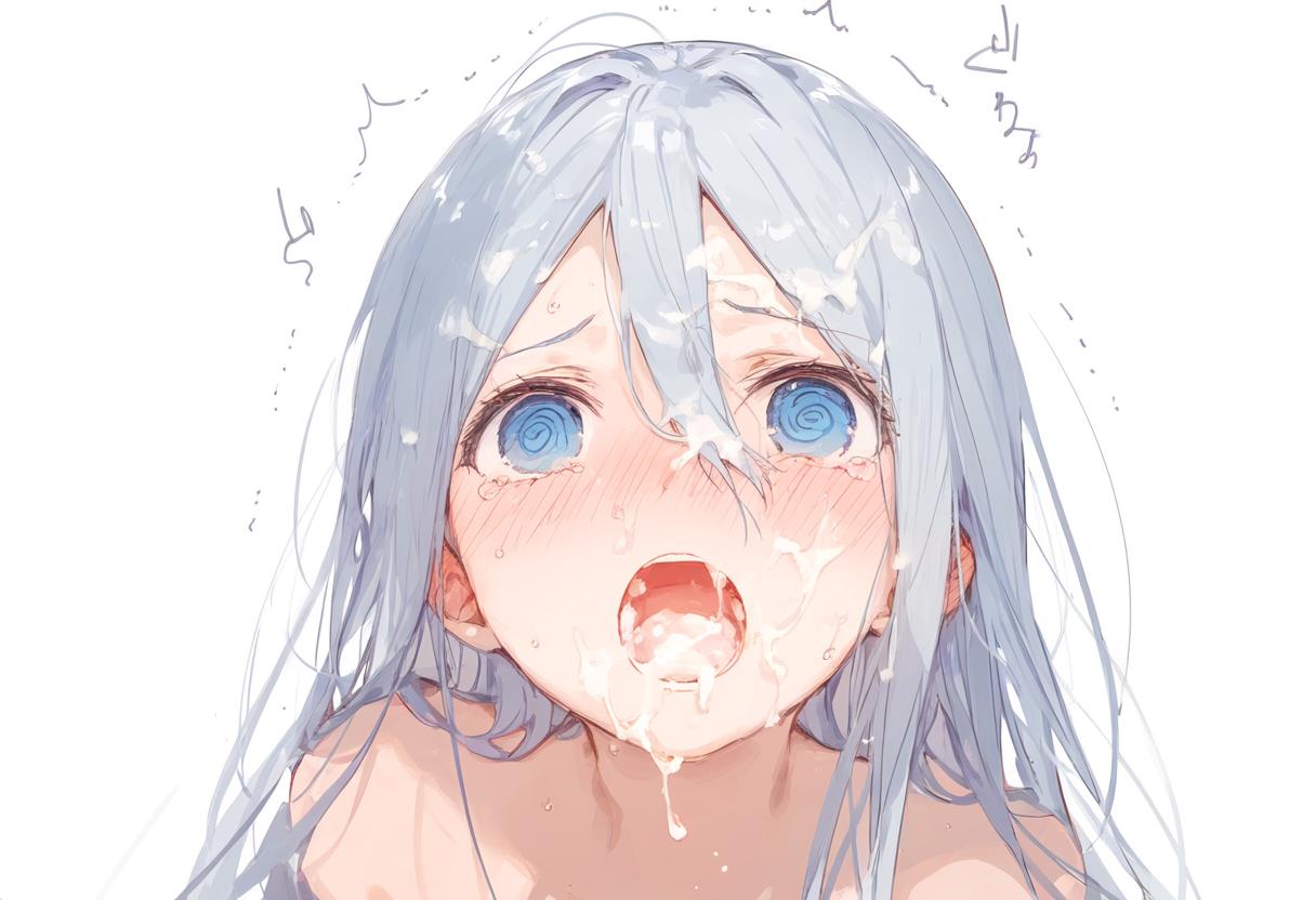 1girls ai_generated blue_eyes blush blush bukkake completely_naked completely_naked_female completely_nude completely_nude_female cum cum_drip cum_in_mouth cum_on_face cum_on_hair cumshot female female_focus female_only high_resolution highres looking_at_viewer naked pov project_sekai silver_hair solo solo_female solo_focus yoisaki_kanade