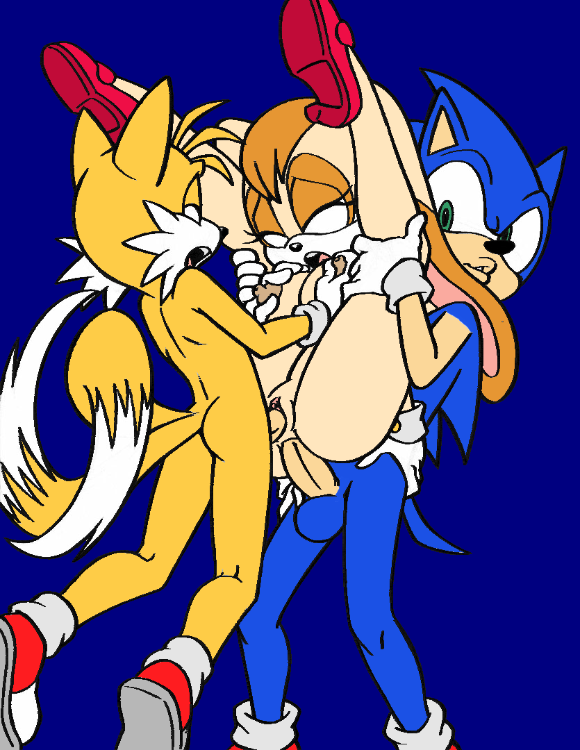 2013 anal anthro ass breasts double_penetration fox fur furry furry_tail habbodude hedgehog multiple_tails nipple_pinch nude penis pussy rabbit rule34rox sega sonic_(series) sonic_advance_2 sonic_team sonic_the_hedgehog sonic_the_hedgehog_(series) straight tail tails vaginal_penetration vanilla_the_rabbit