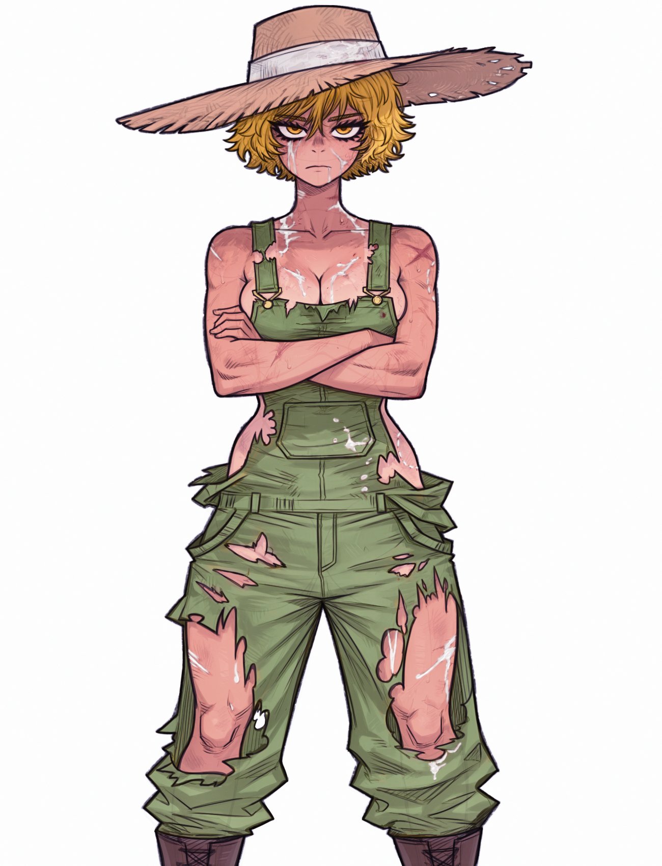 1girls, ai assisted, ai generated, anthro, anthrofied, ass, breasts, cleavage, female, flora fauna, human, humanized, orangtheman, plant, plant girl, plant humanoid, plantie, plants vs zombies, plants vs. zombies, popcap games, pussy, ripped clothing, sunflower (pvz), white blood