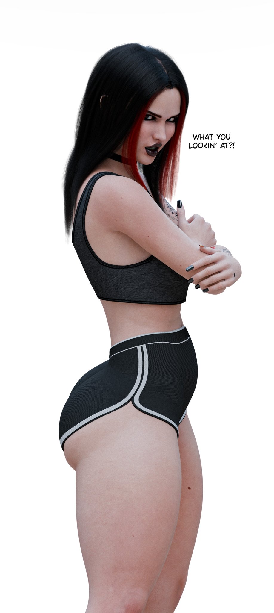 1girls, 3d, ass, big ass, big breasts, big thighs, breasts, curvaceous, curvy, curvy figure, female, goth, goth girl, hips, huge ass, huge breasts, large ass, large breasts, light skin, light-skinned female, mature, mature female, my neighbor's widow, original, original character, rose blue 3d, slim waist, thick, thick hips, thick legs, thick thighs, thighs, valentina (rose blue 3d), voluptuous, waist, wide hips