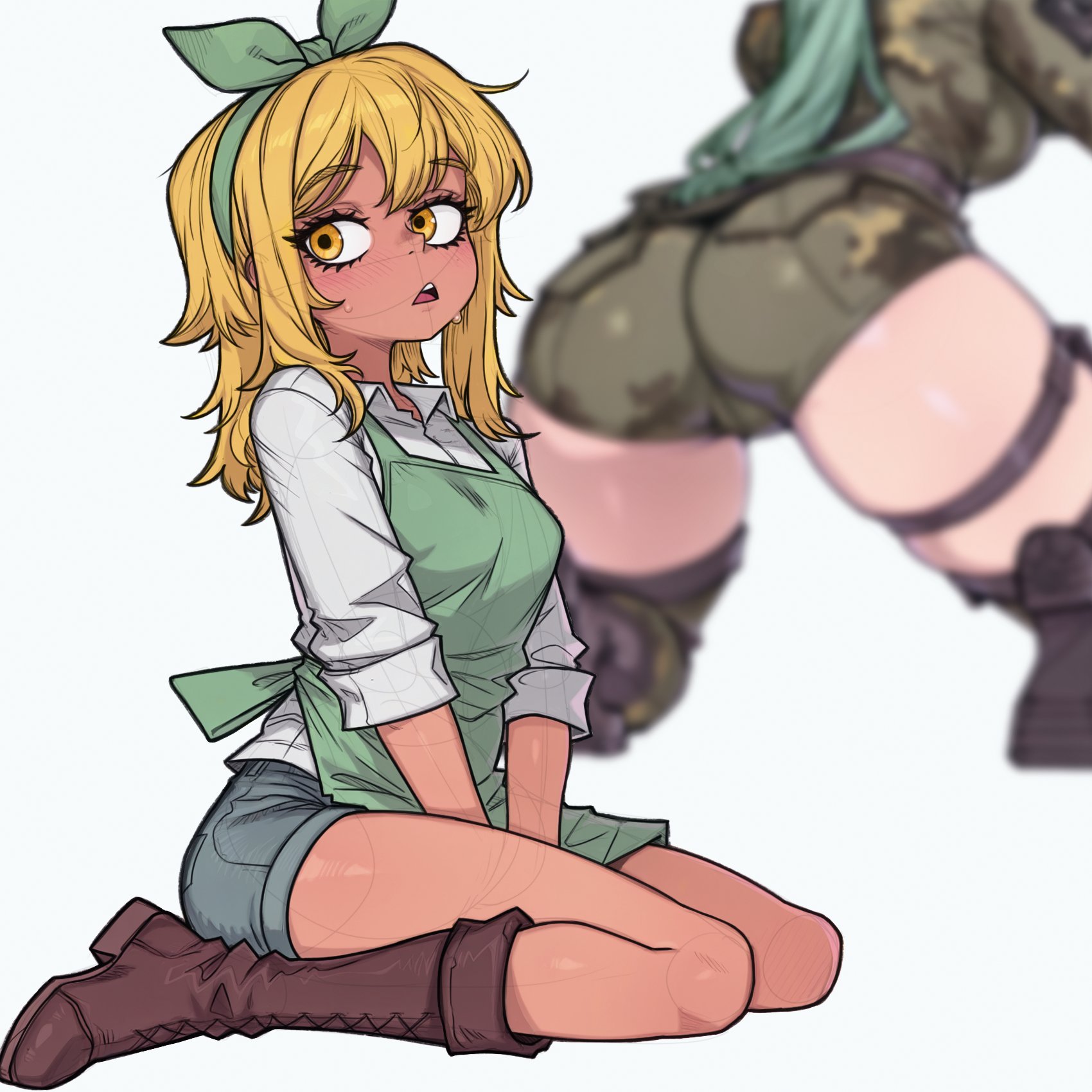 1girls, ai assisted, ai generated, anthro, anthrofied, ass, breasts, female, flora fauna, human, humanized, orangtheman, peashooter (pvz), plant, plant girl, plant humanoid, plantie, plants vs zombies, plants vs. zombies, popcap games, pussy, sunflower (pvz)