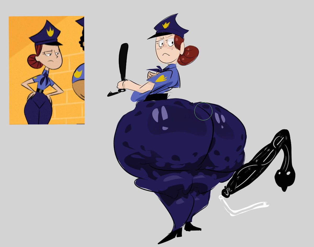 cellulite, foster's home for imaginary friends, greaseyhair, huge ass, huge cock, officer jones, poorly tagged, pre, precum, source request, tagme, thick thighs, wide hips