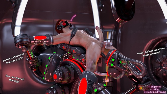 cal kestis, dildo, dildo in ass, male, male only, milking, milking machine, milking machine on male, star wars