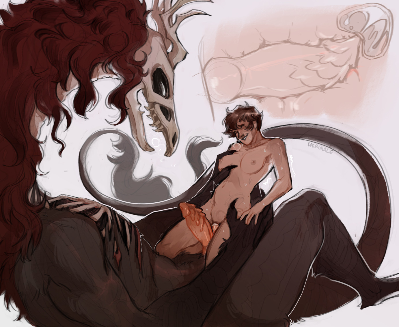 1monster, breasts, breasts out, creampied, cum, cum drip, cum in pussy, cum inside, cumming, cumming in pussy, cumming inside, diphallia, diphallism, female, femsub, inside, inside view, interspecies, lacrimale, male, medium breasts, monster, monster boy, monster cock, monster on female, monsterfucker, monsterfucking, multi genitalia, multi penis, original, original character, original characters, original female character, original male character, penis, pussy, ridged penis, rough sex, size difference, submissive, submissive female, teratophilia, vaginal fluids, vaginal insertion, vaginal juices, vaginal penetration, vaginal sex, x-ray