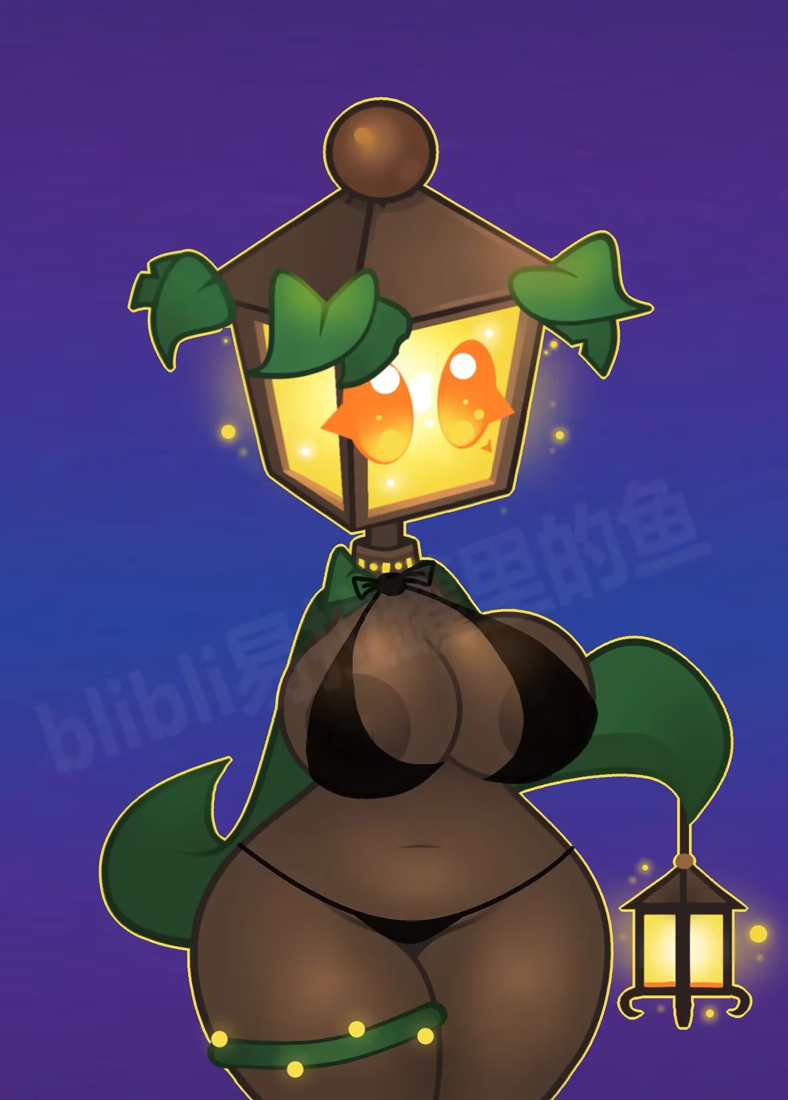 1girls, anthro, anthrofied, ass, breasts, female, flora fauna, ks xf, plant, plant girl, plant humanoid, plantern (pvz), plantie, plants vs zombies, plants vs. zombies, popcap games, pussy, 易拉罐里的鱼