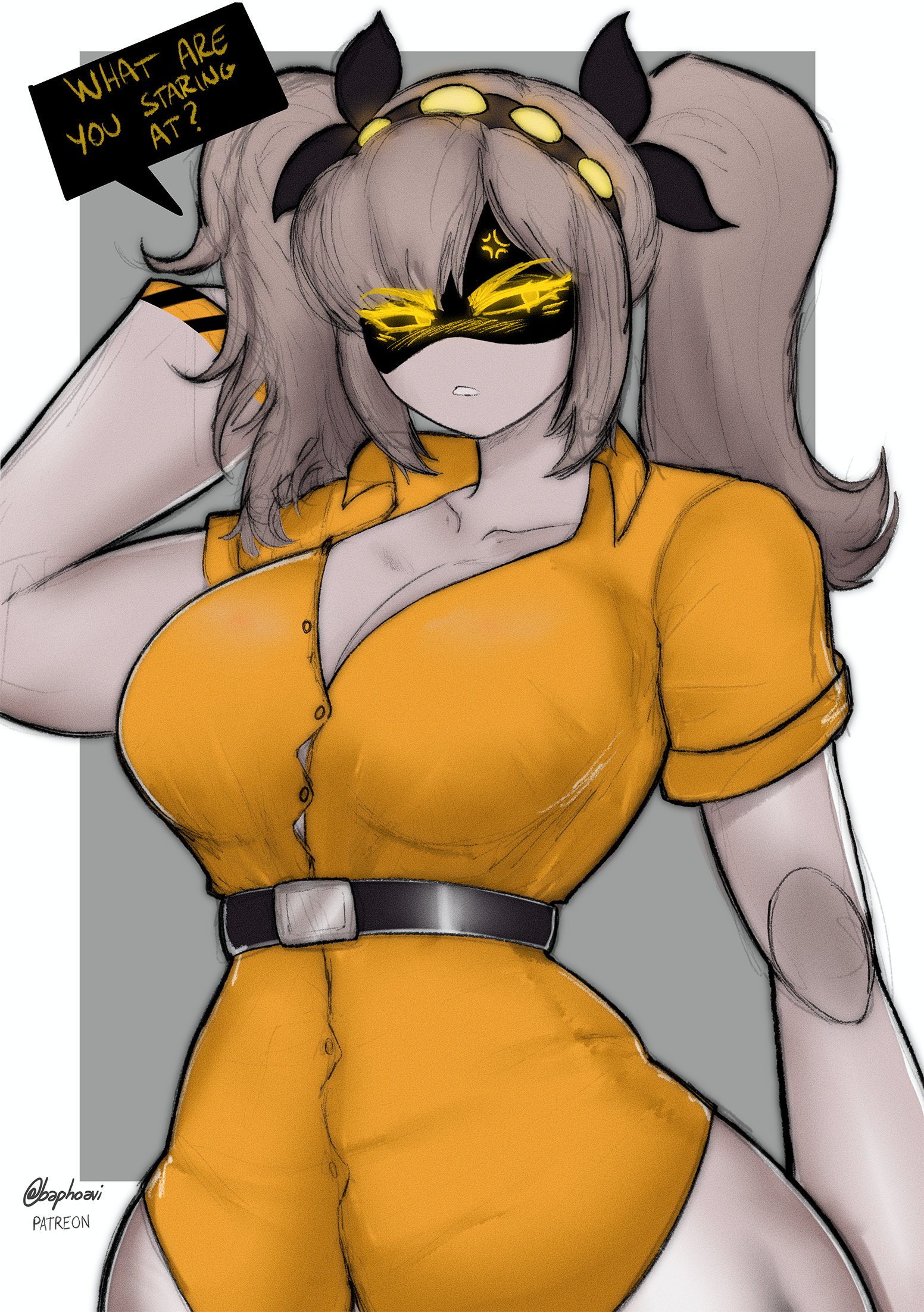 1girls, 2d, ass, baphoavi, big ass, big breasts, big thighs, breasts, clothed, clothed female, clothing, dialogue, drone, female, female only, gigantic ass, gigantic thighs, glitch productions, huge ass, huge breasts, huge thighs, humanoid, humanoid female, humanoid only, j (murder drones), murder drones, partially clothed, robot, robot girl, robot humanoid, screen face, solo, tagme, text, thick thighs, thighs, twintails