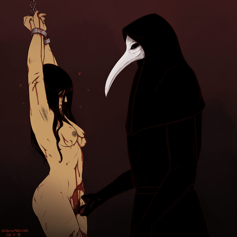 black_clothes black_clothing blood clothed clothed_male_nude_female clothing d-class disembowelment female gore guro humanoid humanoid_male male maledom plague_doctor scp-049 scp_containment_breach scp_foundation straight straight_sex third_subdivision_studios