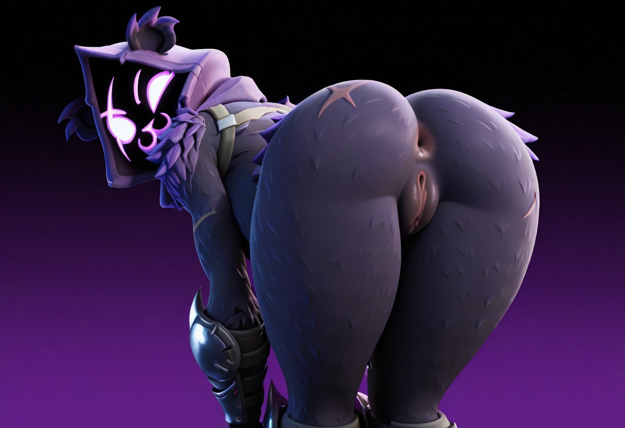 3d, ai upscaled, anus, artist request, ass, bending over, female, fortnite, pussy, raven team leader, source request, upscaled
